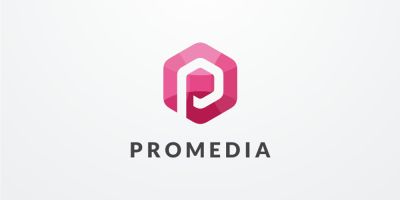 Letter P Hexagon Logo Design Vector v.27