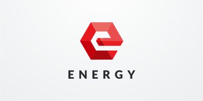Letter E Hexagon Geomeric Logo Design Vector v.14