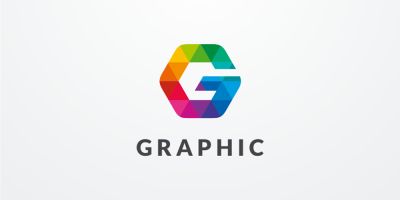 Letter G Hexagon Colorful Logo Design Vector v17
