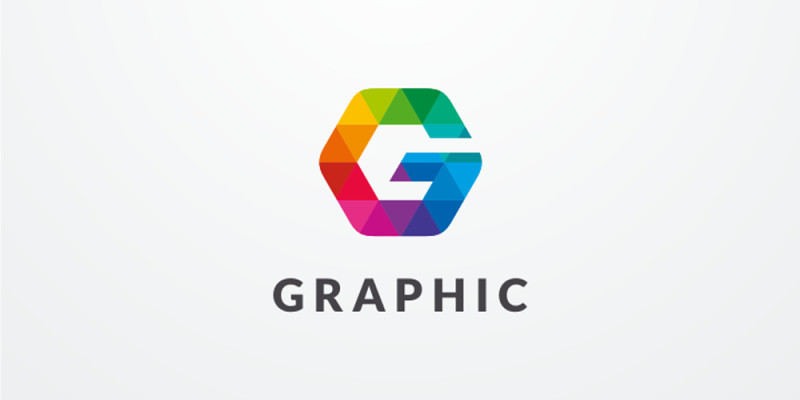 Letter G Hexagon Colorful Logo Design Vector v17