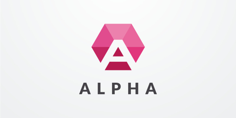 Letter A Hexagon Geometric Logo Design Vector v22