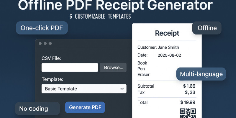 Offline PDF Invoice Generator – Python CLI + GUI
