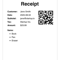 Offline PDF Invoice Generator – Python CLI + GUI Screenshot 3