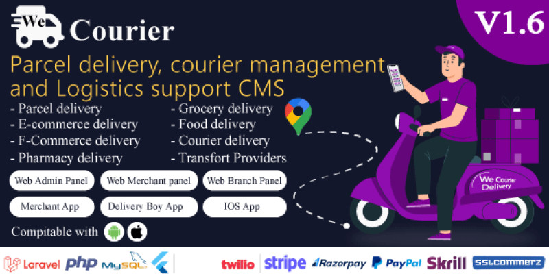 We Courier - Courier and Logistics Management CMS
