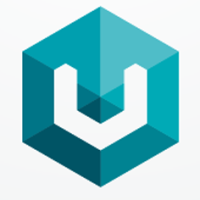 Letter U Hexagon Geometric Logo Design Vector v.03