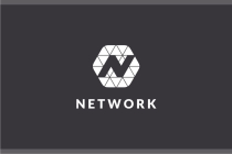 Letter N Hexagon Pixel Logo Design Vector v05 Screenshot 2