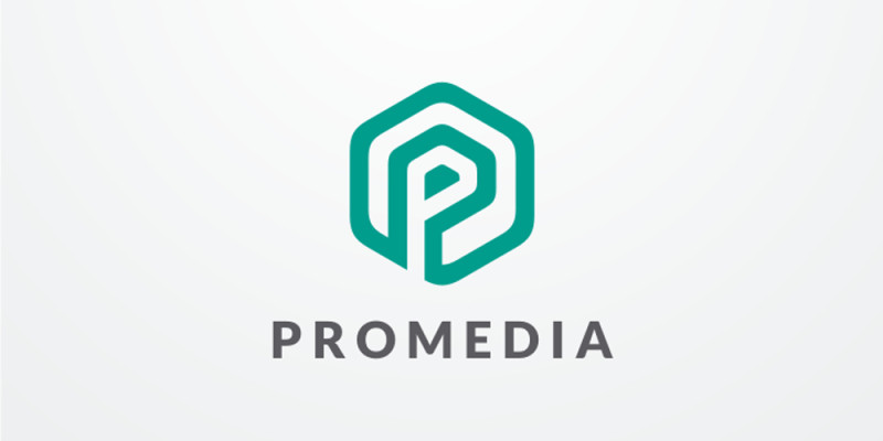 Letter P Hexagon Logo Design Vector v10