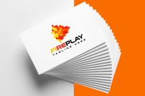 Fire Pixel Play Logo Fire Logo Entertainment Logo Screenshot 3