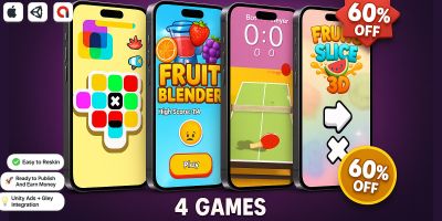 8-In-1 Casual Hyper Casual Mobile Games Bundle