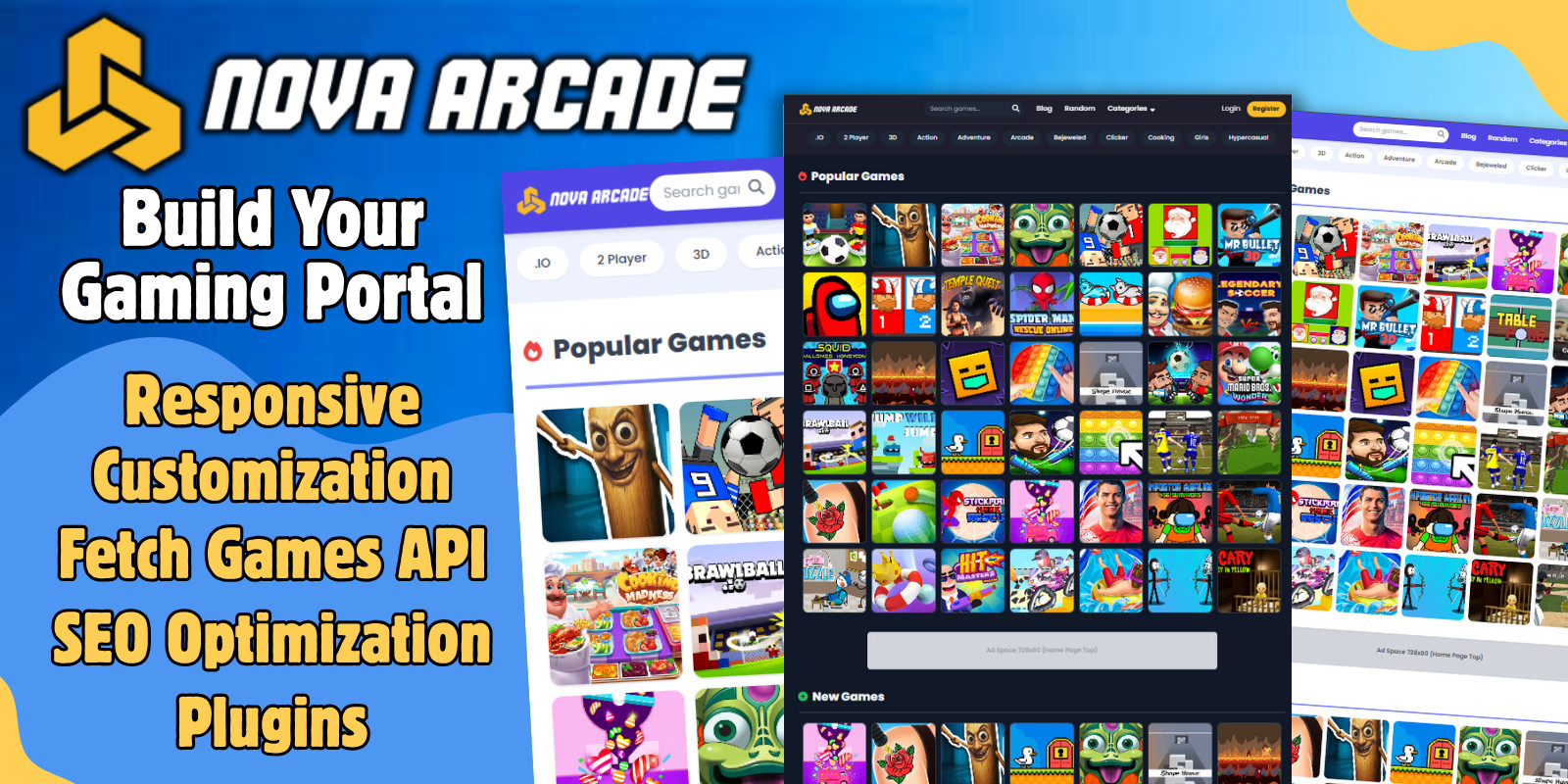 Nova Arcade HTML 5 Game Portal CMS - PHP ScriptNova Arcade HTML 5 Game Portal CMS - PHP Script