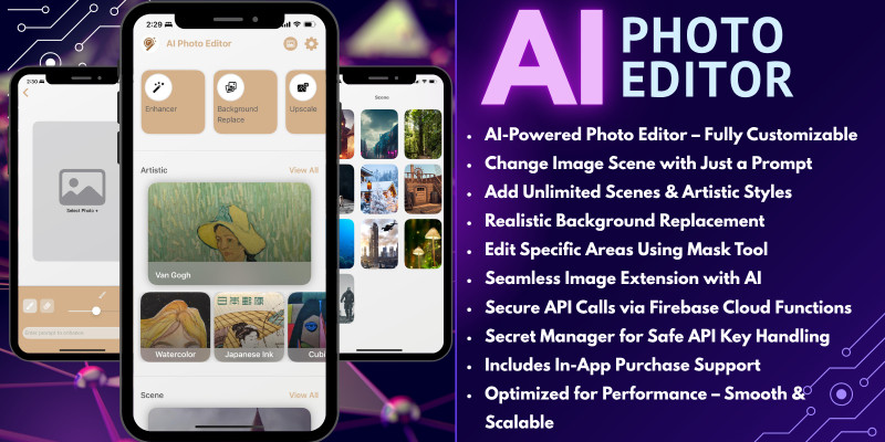 AI Photo Editor iOS App – SwiftUI