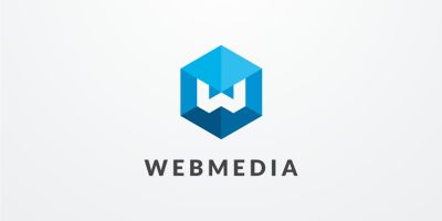 Letter W Hexagon Geometric Logo Design Vector v04