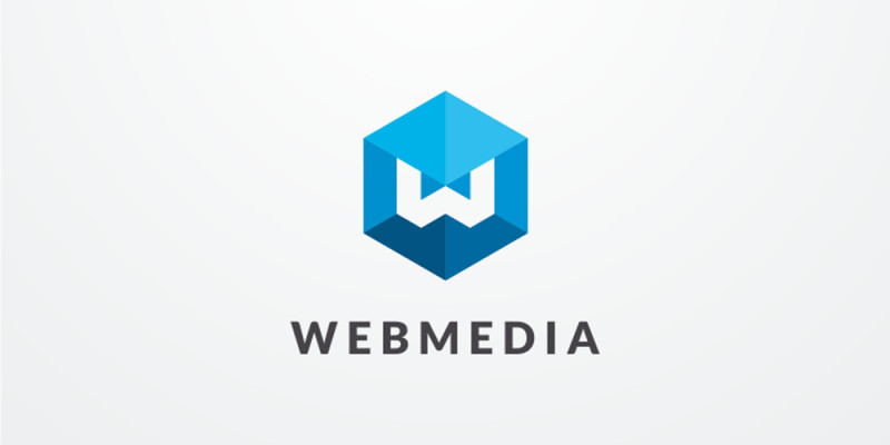 Letter W Hexagon Geometric Logo Design Vector v04