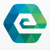 Letter E Hexagon Pixel Logo Design Vector v22