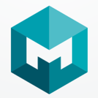Letter M Hexagon Geomeric Logo Design Vector v.12