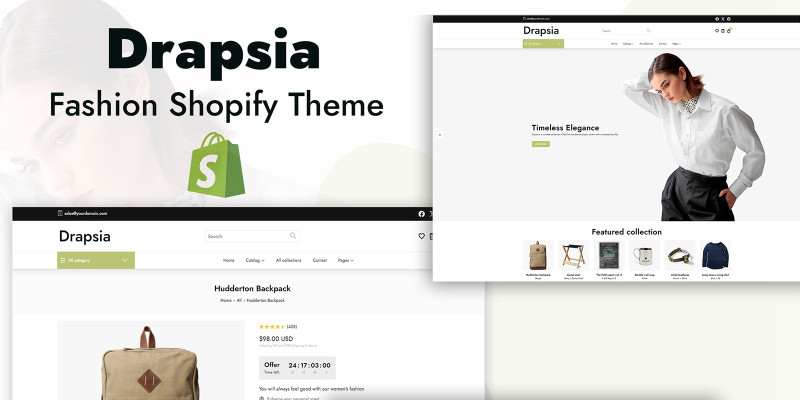 Drapsia -  Minimilistic Fashion Shopify Theme