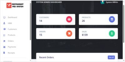 ResPos - Restaurant POS System PHP