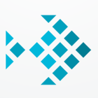Pixel Fish Logo Design Vector