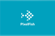 Pixel Fish Logo Design Vector Screenshot 2