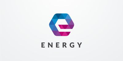 Letter E Hexagon Pixel Logo Design Vector v.21