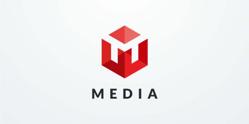 Letter M Hexagon Geomeric Logo Design Vector v13