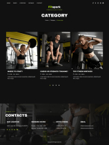 Fitspark - Blog About Fitness HTML Template Screenshot 3