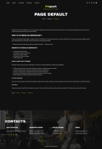 Fitspark - Blog About Fitness HTML Template Screenshot 4