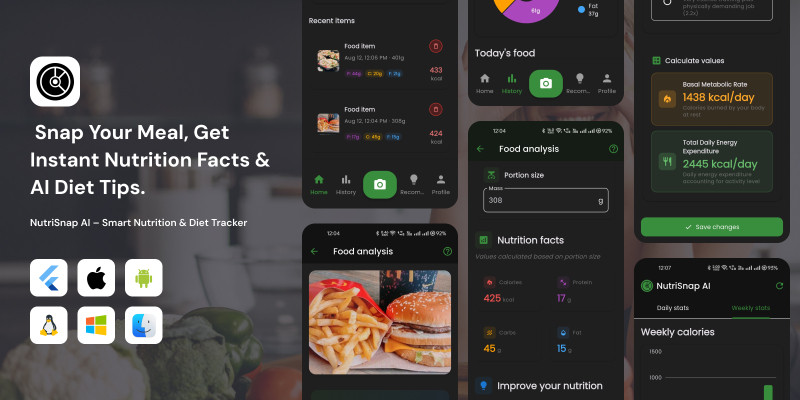NutriSnap AI - Nutrition Diet Tracker Flutter