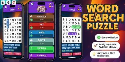 Word Search Master Puzzle - Mobile Unity Game