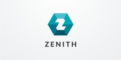 Letter Z Hexagon Geometric Logo Design Vector v04