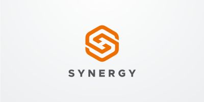 Synergy Letter S Hexagon Logo Design Vector v11a