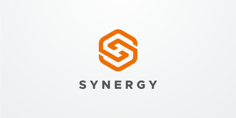 Synergy Letter S Hexagon Logo Design Vector v11a