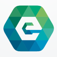 Letter E Hexagon Pixel Logo Design Vector v16