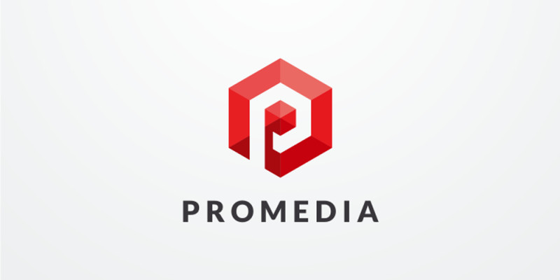 Letter P Hexagon Geometric Logo Design Vector v25