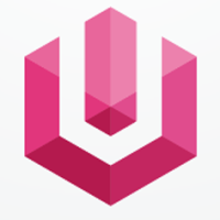 Letter U Hexagon Geometric Logo Design Vector v07