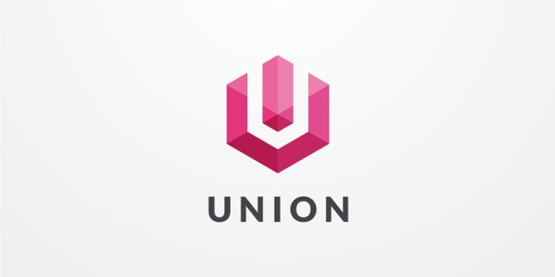 Letter U Hexagon Geometric Logo Design Vector v07