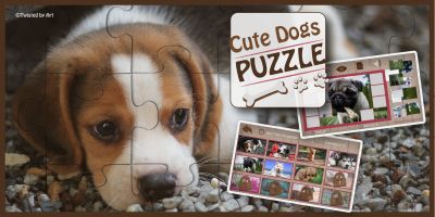 Cute Dogs Puzzle - HTML5 Construct Game