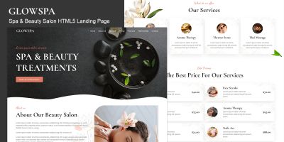Glowspa - Spa And Salon HTML5 Landing Page