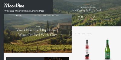 Moonvine - Wine and Winery HTML5 Landing Page