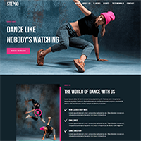 Stepgo - Dance Studio Landing Page HTML