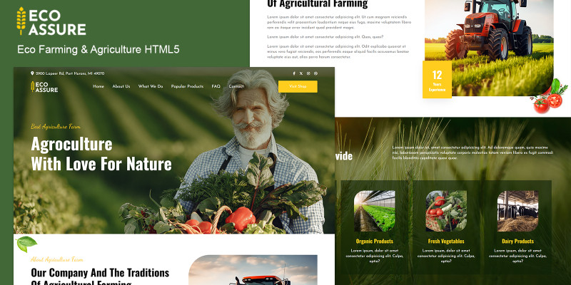 Ecoassure - Eco Farming HTML Template