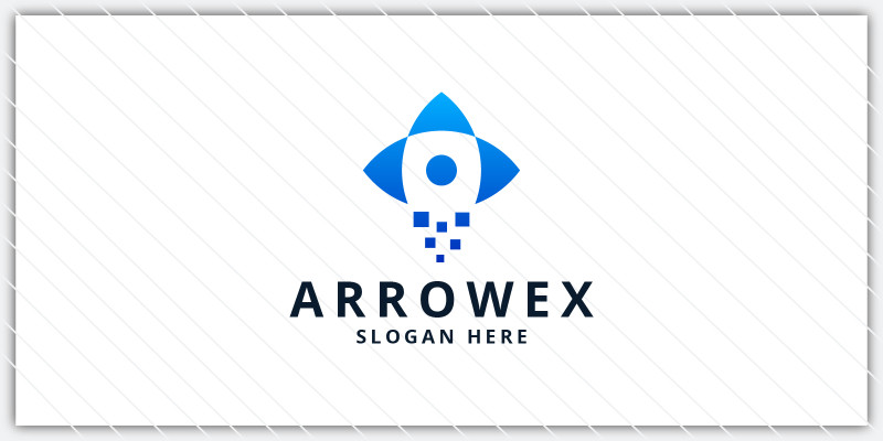 Rocket Launch and Arrow Logo