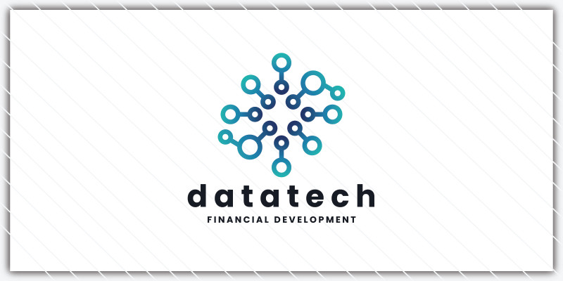 Abstract Data Network and Technology Logo