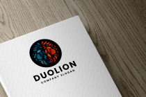 Abstract Geometric Lion Head Pro Logo Screenshot 2