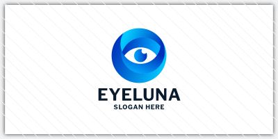 Abstract Eye and Optical Logo