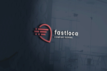 Fast Delivery and Location Pin Logo Screenshot 1