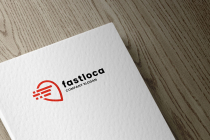 Fast Delivery and Location Pin Logo Screenshot 2