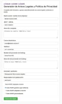 PHP GDPR And Legal Notices PDF Generator Screenshot 5