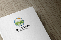 Abstract Lawn and Field Logo Screenshot 2