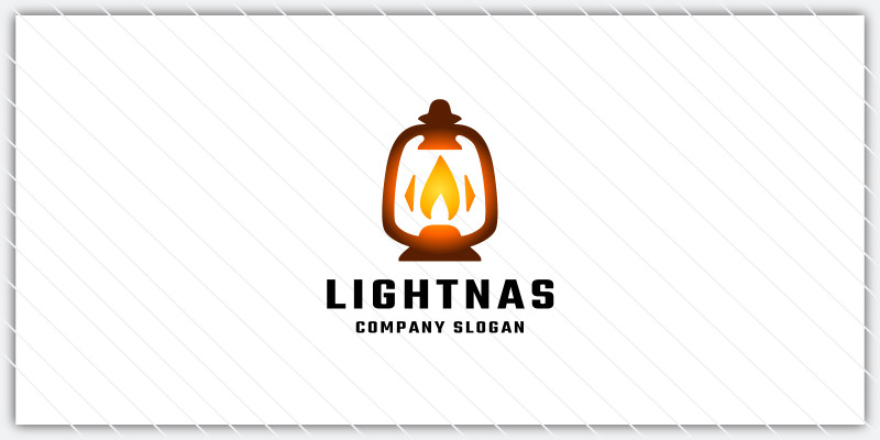 Vintage Lantern and Light Logo